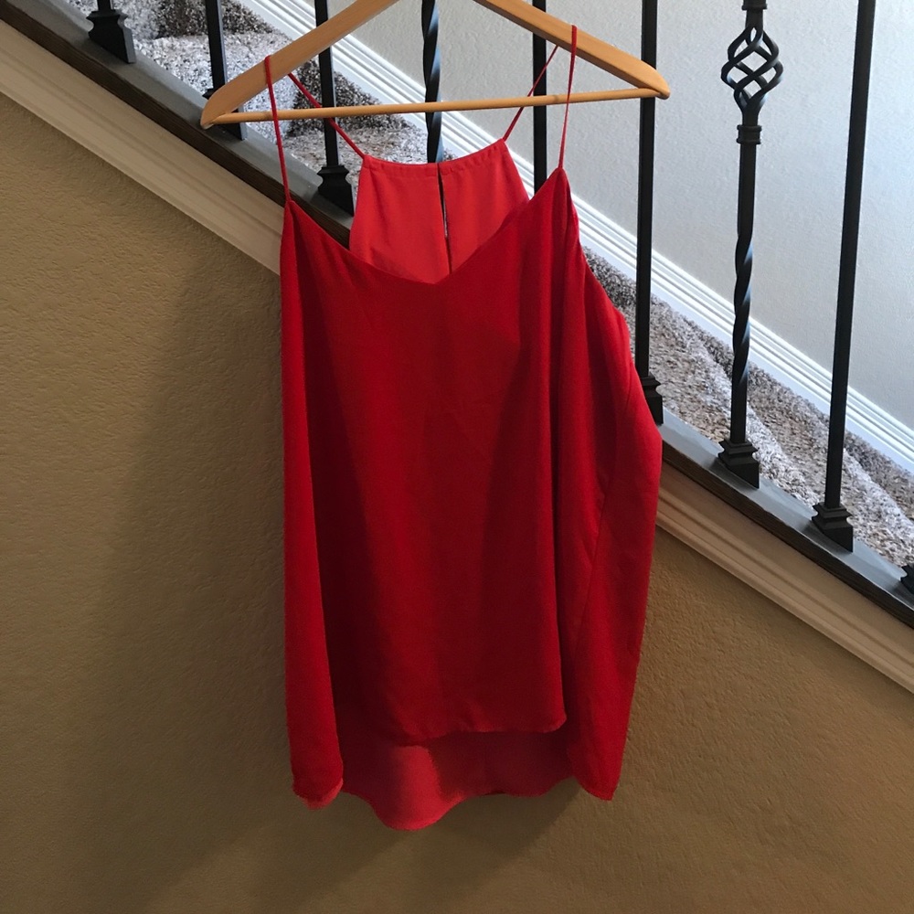 The Limited reversible red/coral tank size XL