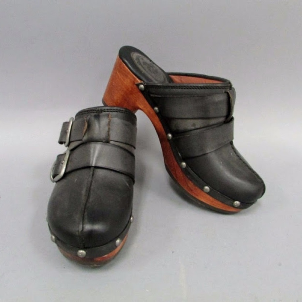 Ariat Black Leather Women's Mule Clogs Size 6.5
