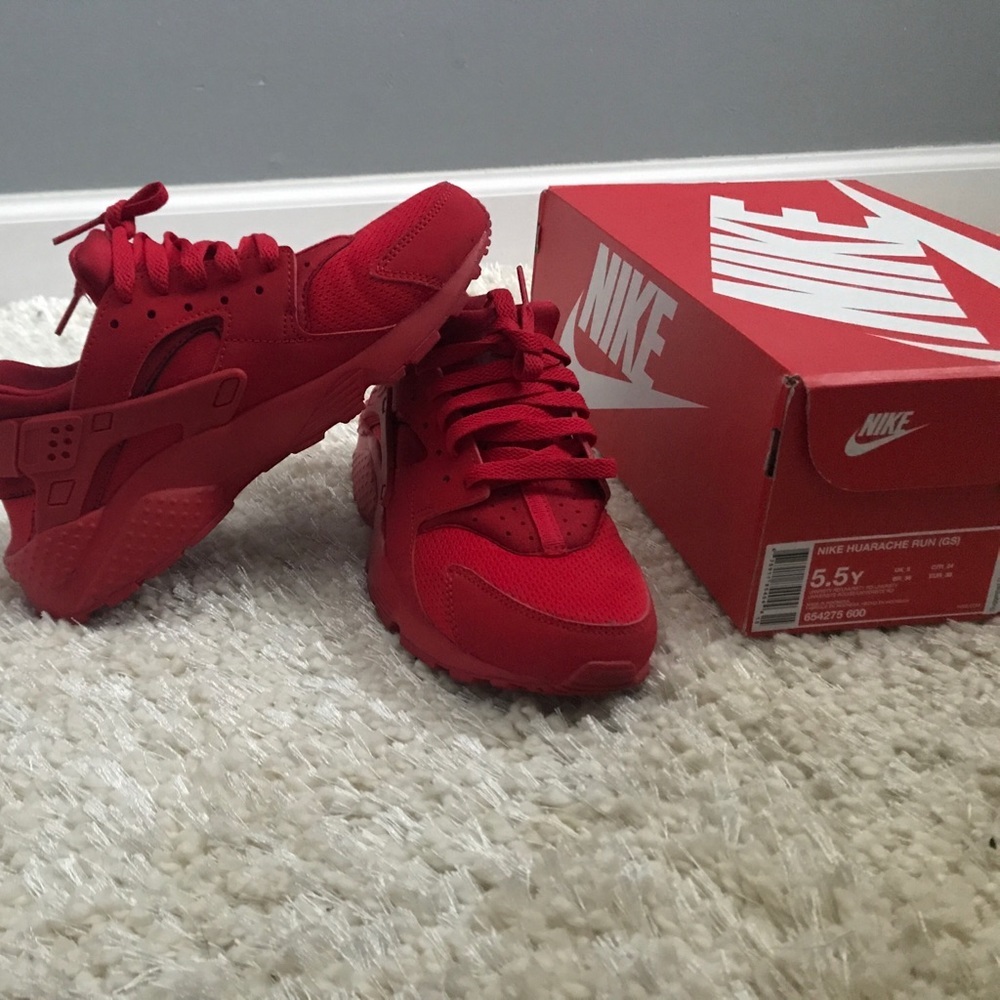 Red Nike Hurraches 5.5Y