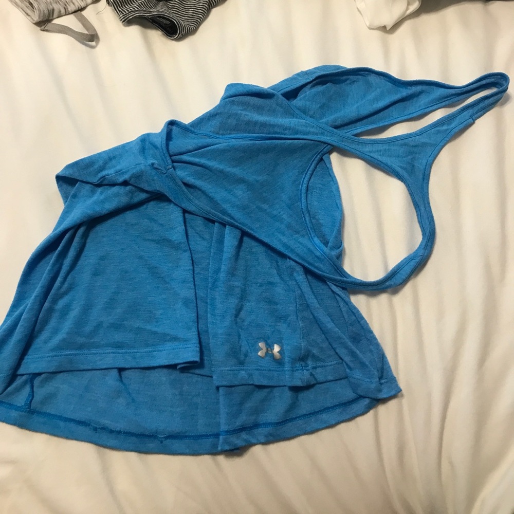Under armor blue tank top