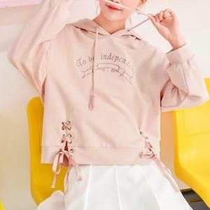 Sweet Kawaii Independent Pink Hoodie Jumper