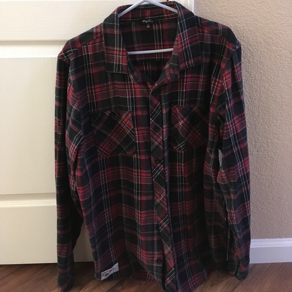 LRG Woven Ginham Flannel Shirt