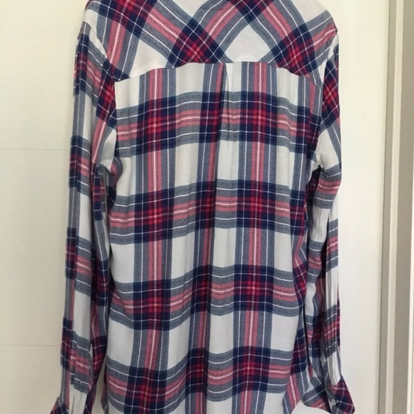 Rails Hunter White Rose Plaid Button Down Shirt - Picture 6 of 7