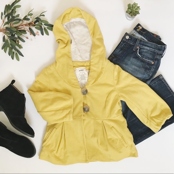 Anthropologie Jackets & Blazers - Anthropologie Hooded Peplum Jacket