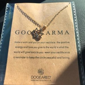 GOOD KARMA NECKLACE AND QUOTE