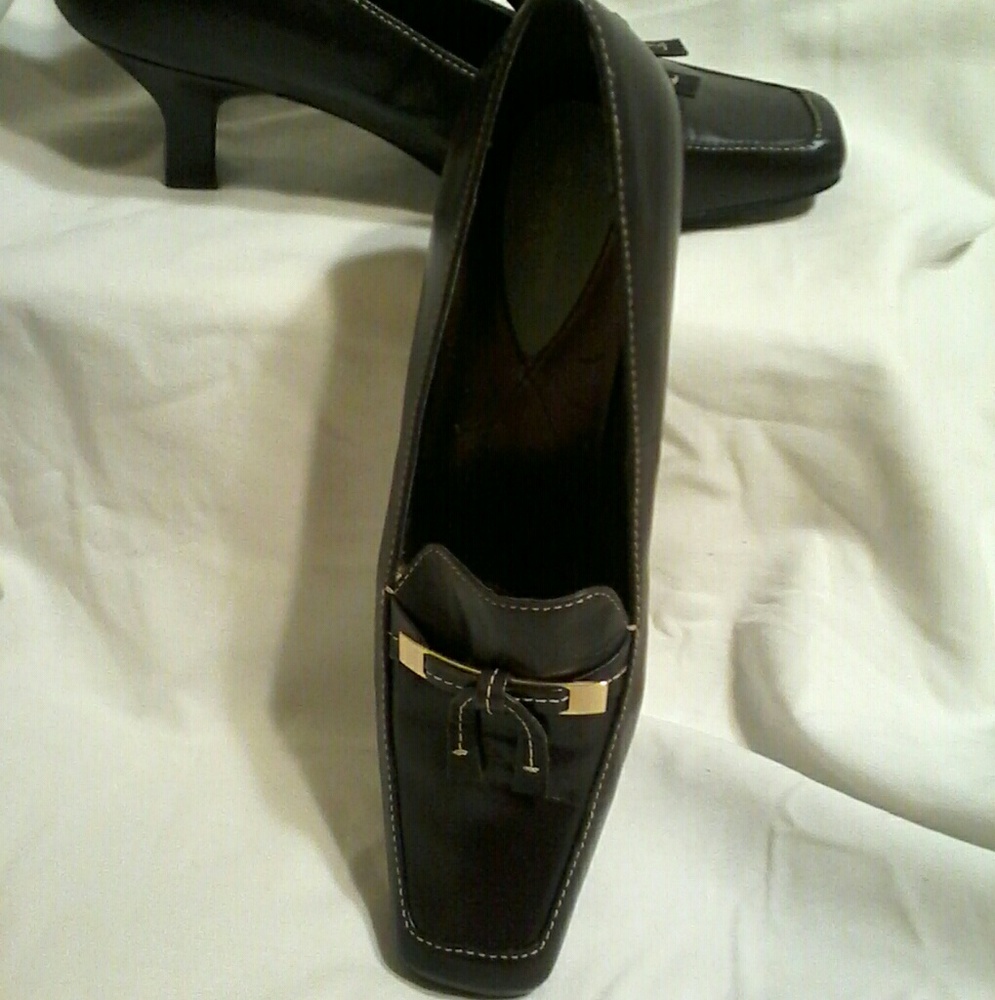 LIZ CLAIBORNE Flex Brown Leather Shoes Elite 8M
