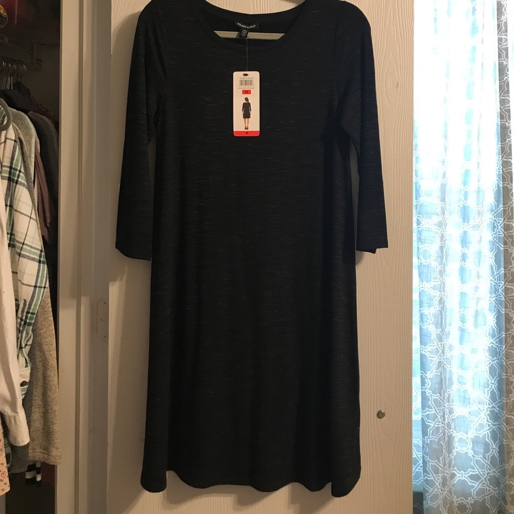 Hilary Radly all black sleeved dress