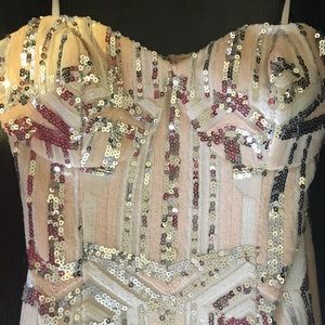 Formal Gown with Sequined Bodice