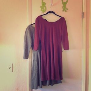 3/4 sleeve skater dress