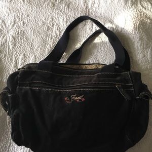 Fossil Black Satchel