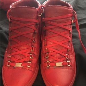 Red men's balenciaga shoes size 42