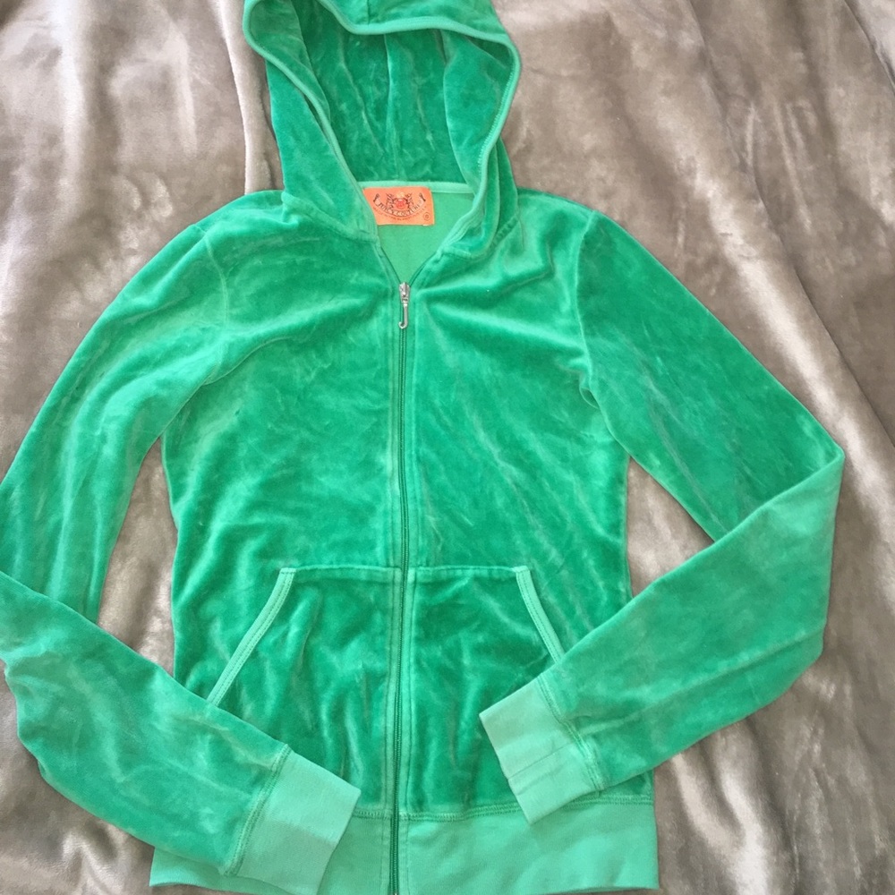 velour juicy jacket watermelon green