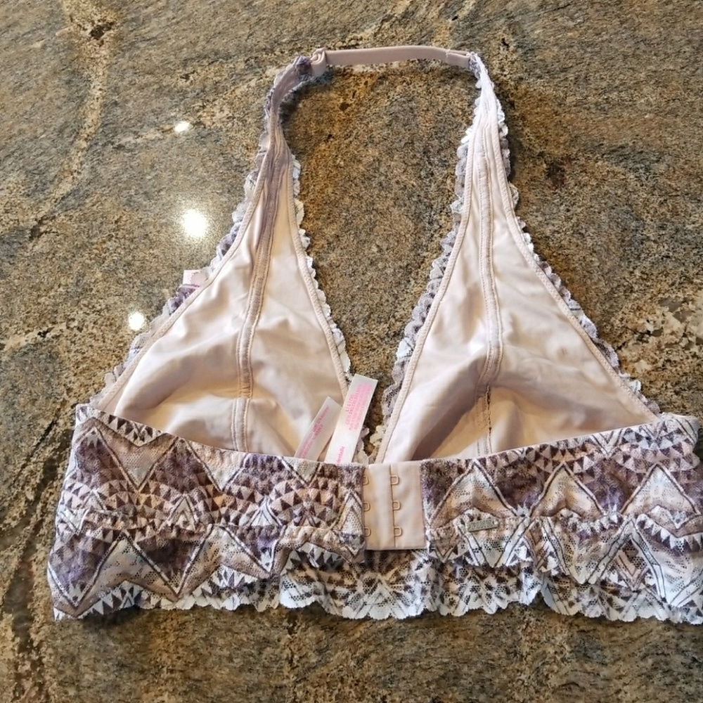 PINK Victoria's Secret lace halter bralette - Picture 4 of 6