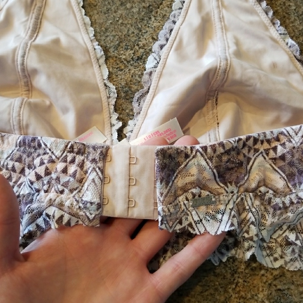 PINK Victoria's Secret lace halter bralette - Picture 5 of 6