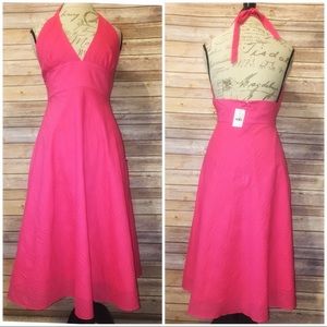 NWT JCrew pink halter dress
