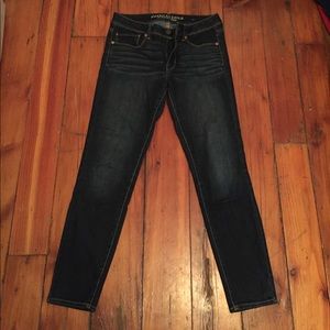 American Eagle Super Skinny Dark Wash Jeans Size 6