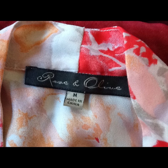 ROSE AND OLIVE TOP - Picture 4 of 4