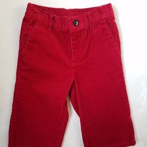 Janie and Jack Red Corduroy Pants