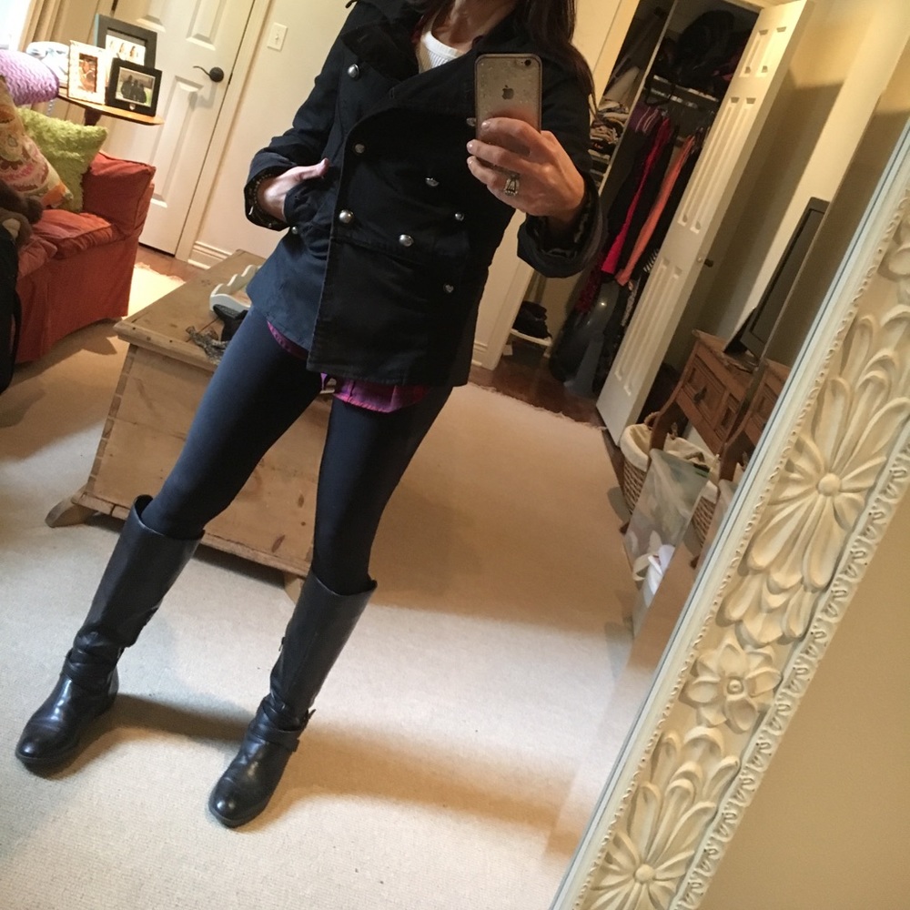 22 Black Pea Coat - Picture 2 of 2