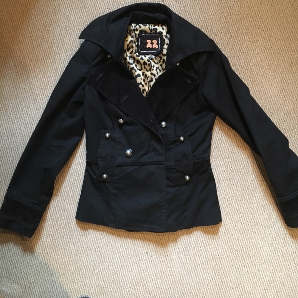 22 Black Pea Coat