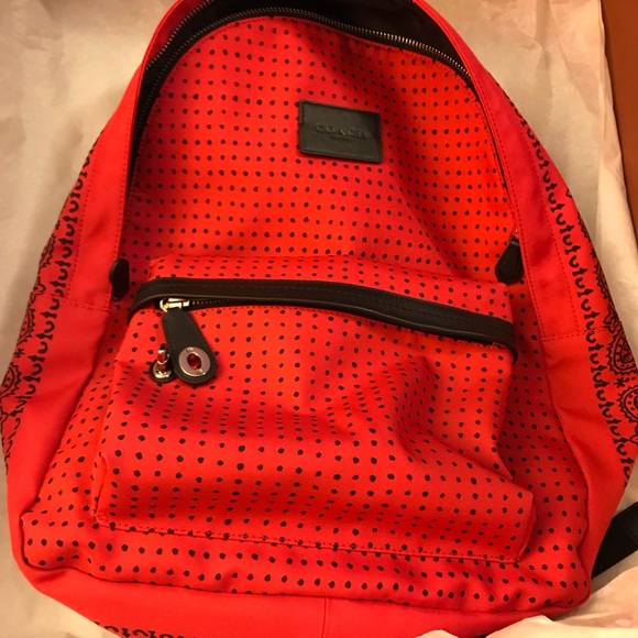 Authentic Coach Handcrafted Backpack. main image 4