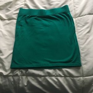 Green skirt