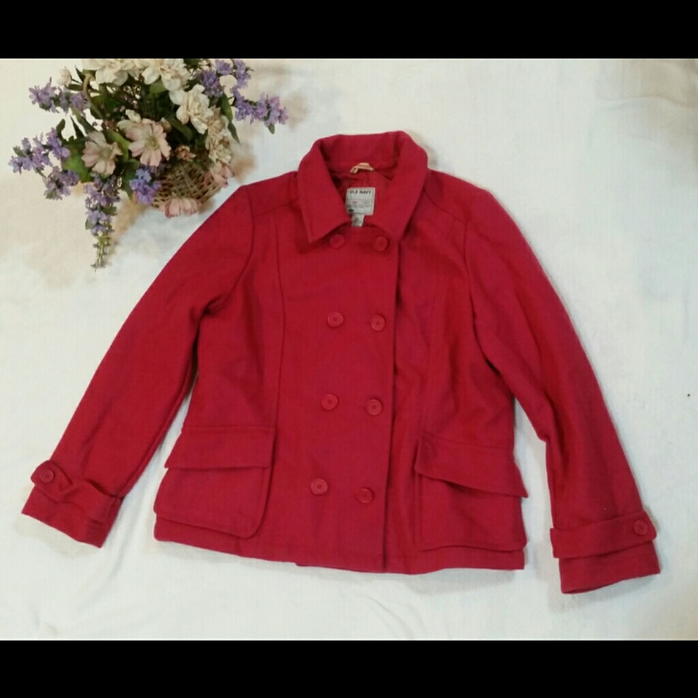 Old Navy Classic Pink Pea Coat