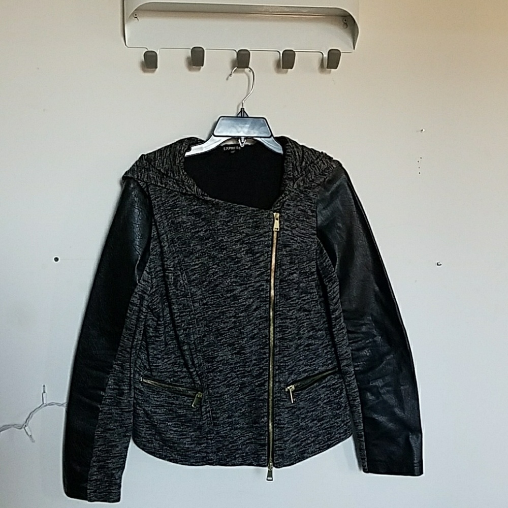 Express  Asymmetrical Hoodie Jacket