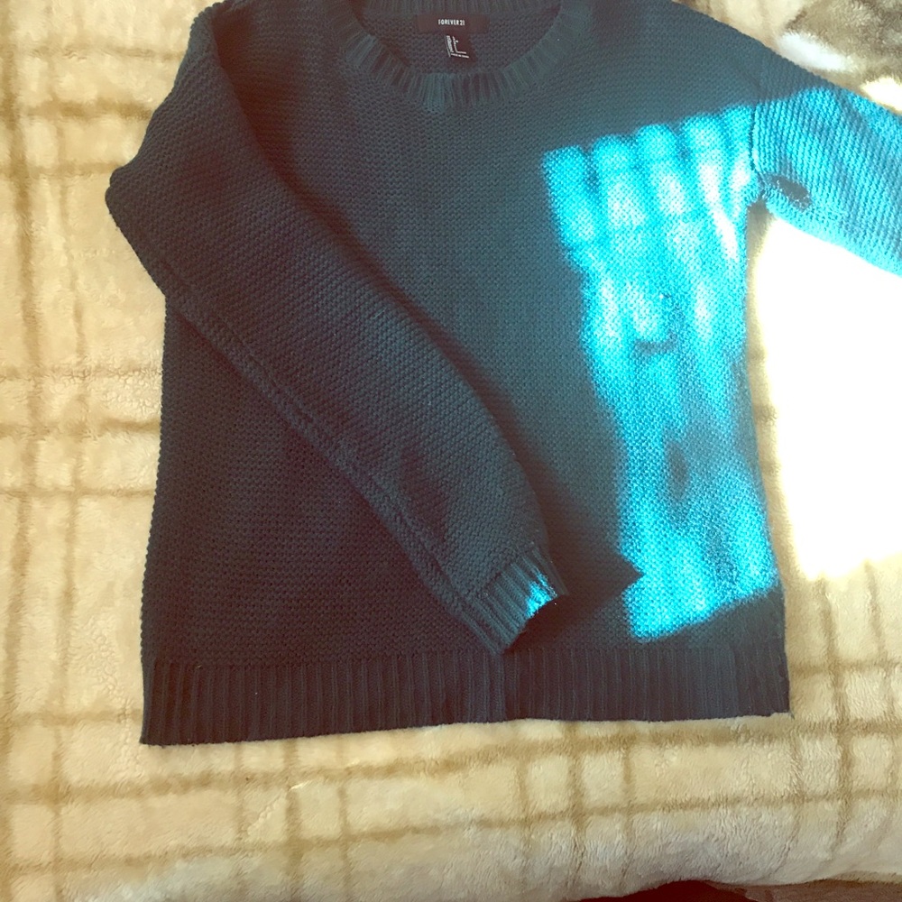 Cable Knit Green Sweater