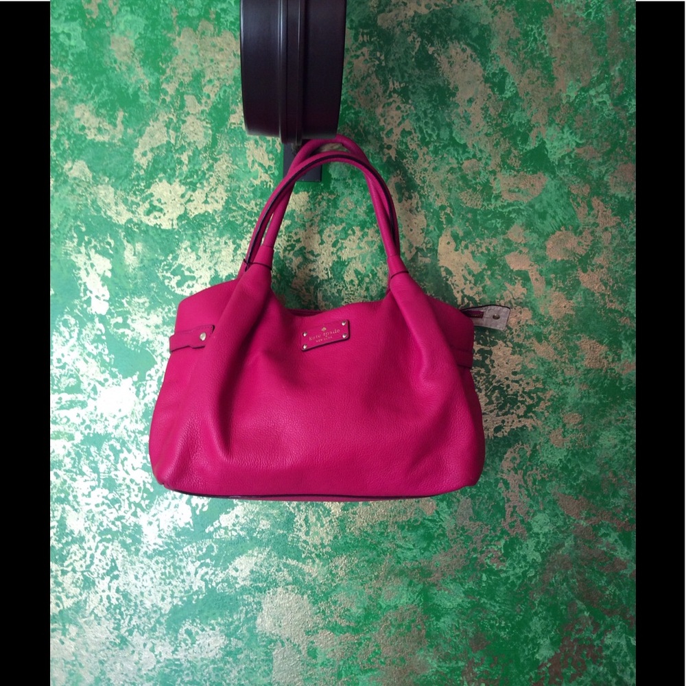 Genuine Kate Spade Berkshire Fuschia leather bag.