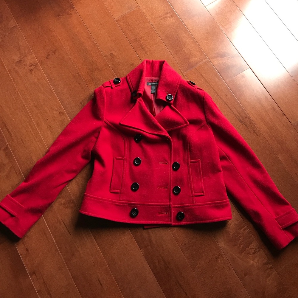 Red Pea Coat