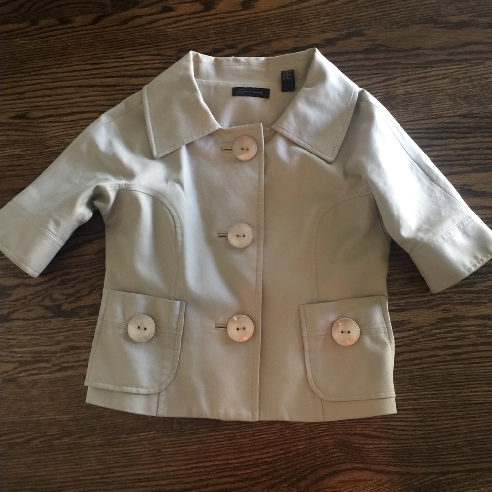 Button up collared jacket size 6
