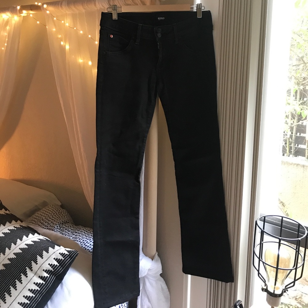 Hudson Beth Baby Boot Black Denim jean