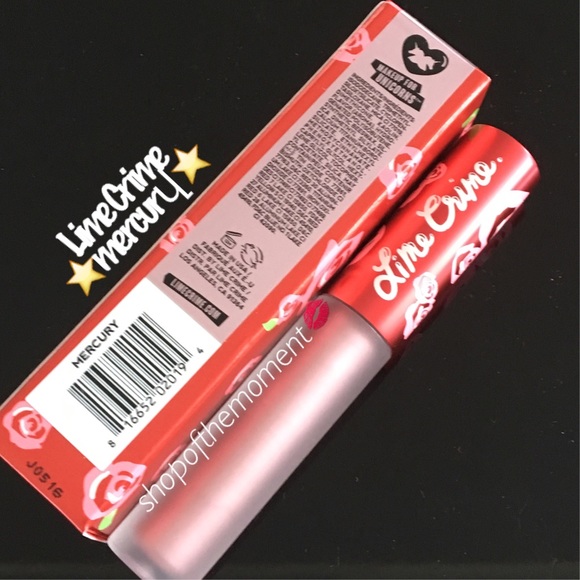 🌷🆕 Lime Crime ❉ Mercury ❉ Metal Velvetine Lippie - Picture 8 of 8