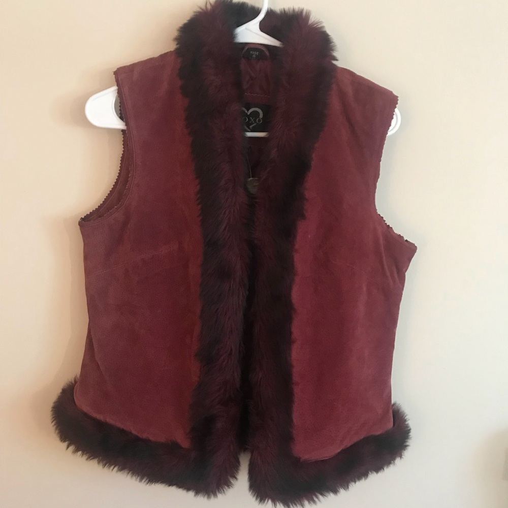 XOXO Leather Suede Vest