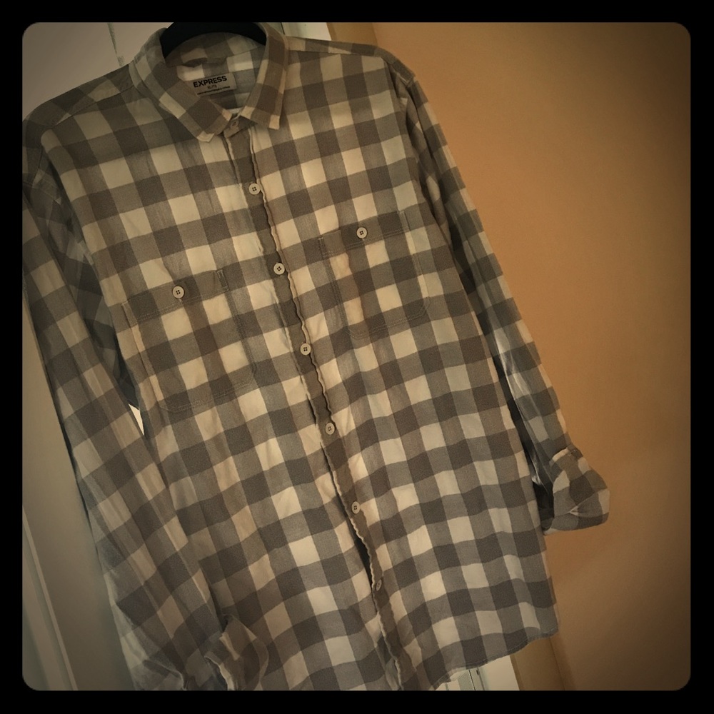 EXPRESS plaid shirt❤️