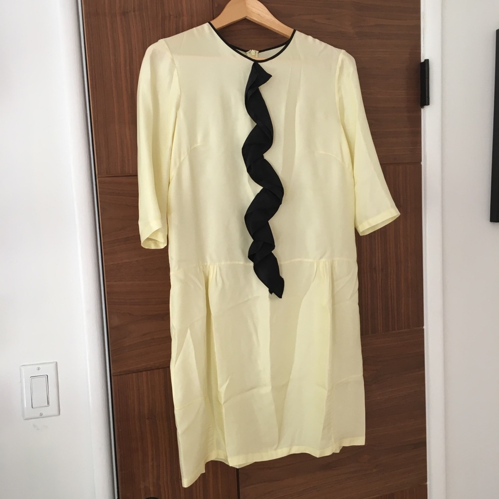 Marni Pale Yellow Shift Dress