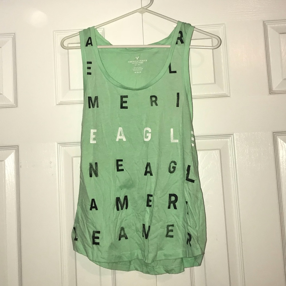 Green tank top