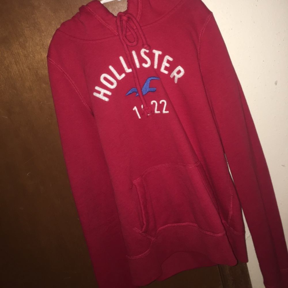 Hollister red hoodie