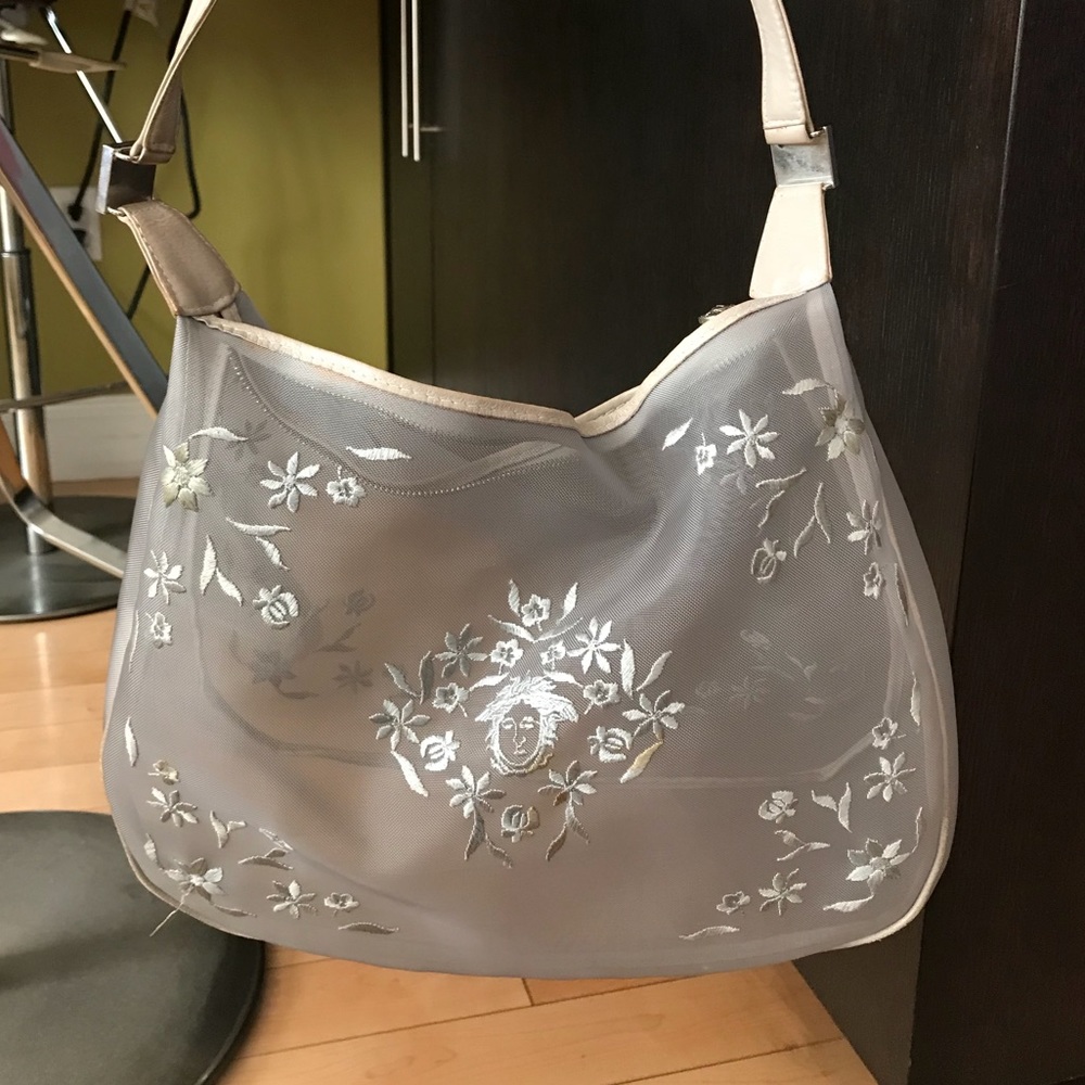 Gianni Versace mesh hobo bag