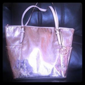 Michael Kors rose gold tote