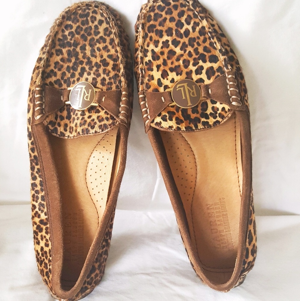 Lauren Ralph Lauren animal print flat