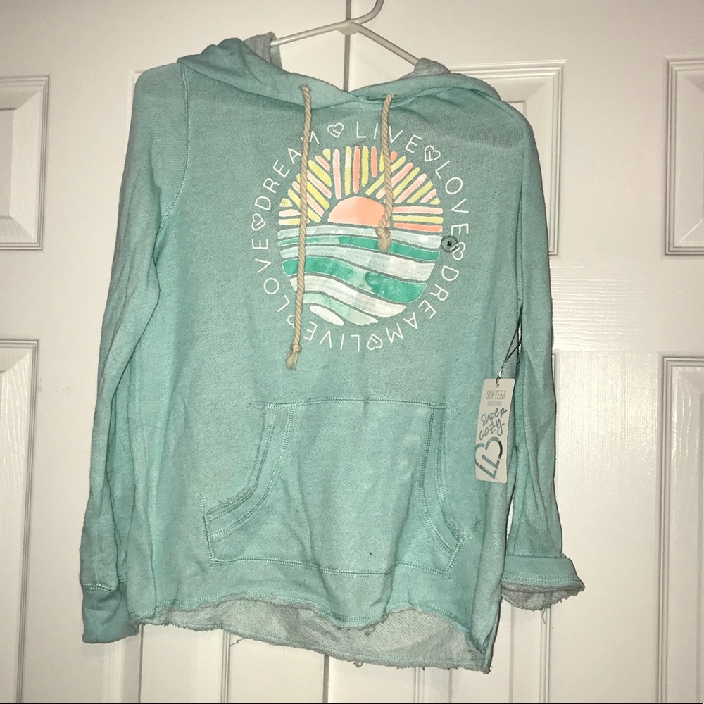 Blue hoodie