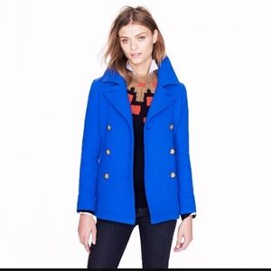 J crew Majesty peacoat cobalt blue