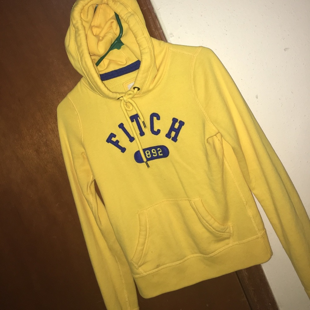 Abercrombie and Fitch yellow hoodie