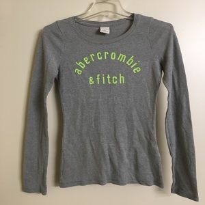 Abercrombie Kids Long Sleeve Tee T-Shirt XL Gray
