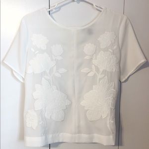 Embroidered White Blouse