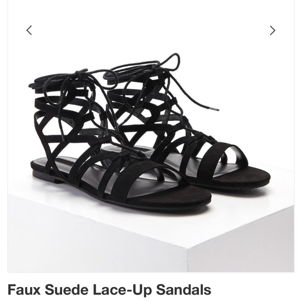 Lace up sandals