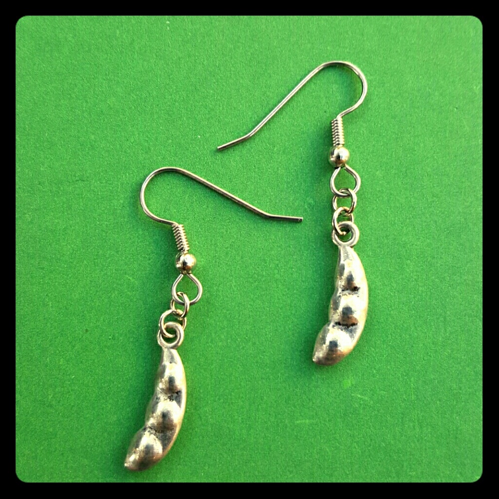 Pea Earrings Garden Girl Charm