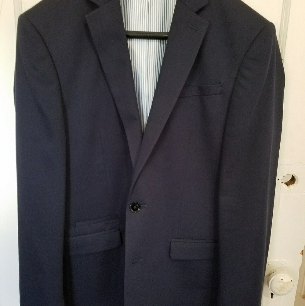 Express slim fit photographer navy cotton sateen s